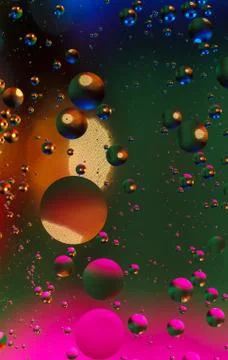 Colorful artificial background with bubbles. 写真素材