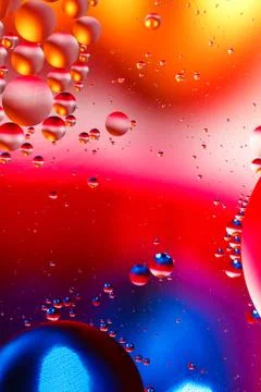 Colorful artificial background with bubbles. 스톡 사진