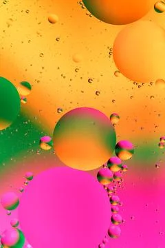 Colorful artificial background with bubbles. Stock Photos