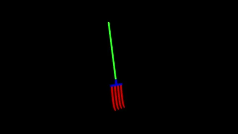 Colorful Artistic Fork on Black Background Digital Art Conceptual Image Video stock 341921540