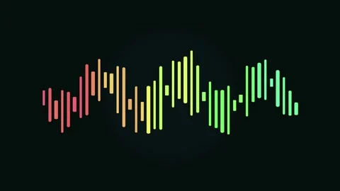 Colorful Audio Equalizer Spectrum Bars Animation Stock Footage 336428024
