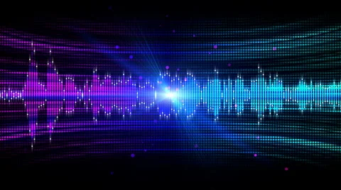 Colorful Audio Frequency Stock Footage 1040261