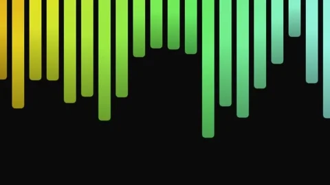 Colorful Audio Spectrum Equalizer Bars Background Video stock 334863242