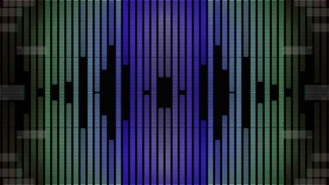Colorful Audio Spectrum Equalizer Motion Graphic Vídeo Stock 332389750
