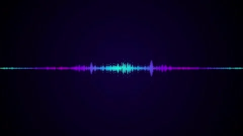 Colorful Audio Spectrum Visualizer With Waveform Animation For Music Edits Stock Footage 323779203