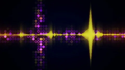 Colorful audio waveform equalizer techno loopable background 4k (4096x2304) Stock Footage 82575063