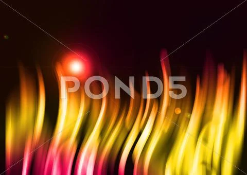 Colorful aura light abstract on black background Stock Illustration