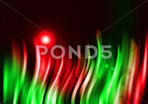 Colorful aura light abstract on black background Stock Illustration