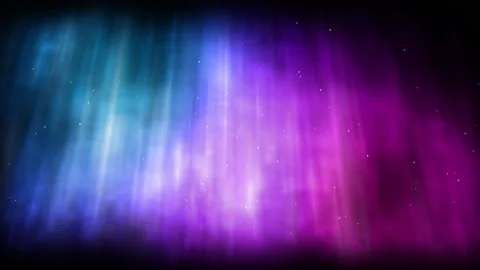 Colorful aurora. Energetic northern lights. Sky with twinkling stars. 59,94 fps Stock Footage