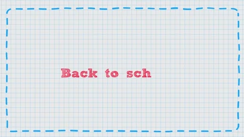 Colorful Back to School digital animation.Back to School.Educated kids Video stock 311127086