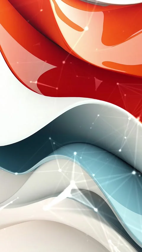 Colorful Background. 3D rendering of abstract shapes. Stock Footage 296348536