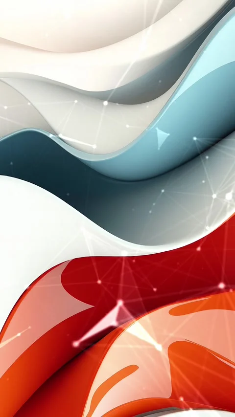 Colorful Background. 3D rendering of abstract shapes. Stock Footage 296348539