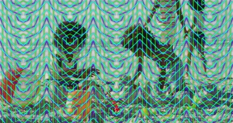 Colorful background with abstract geometric pattern, showcasing various shapes Stock Footage 305285579
