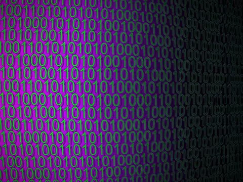 Colorful background with binary numbers Stock Photos