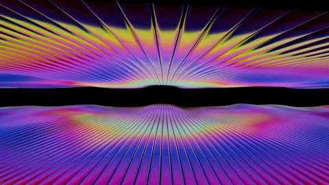 A colorful background with a black background and a rainbow colored pattern 库存影片 309985454