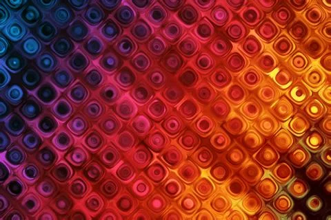 Colorful Background With Bubbles Pattern Effect Illustrazione stock