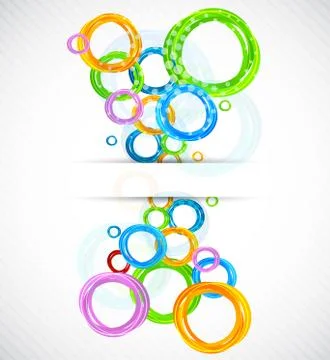Colorful background with circles Stock Illustration