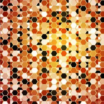 Colorful background consisting of hexagons 스톡 일러스트