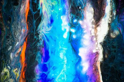 Colorful background. Creative background with handmade abstract acrylic surfa Stock Illustration