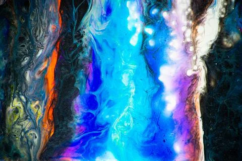 Colorful background. Creative background with handmade abstract acrylic surfa Foto stock
