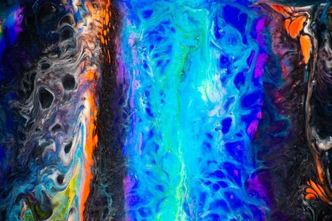 Colorful background. Creative background with handmade abstract acrylic surfa Stock Photos