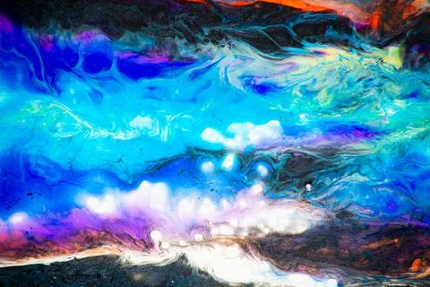 Colorful background. Creative background with handmade abstract acrylic surfa Foto stock