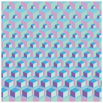 Colorful background with cubes Stock Illustration