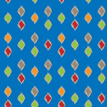 Colorful background of diamonds, seamless pattern Stock Illustration