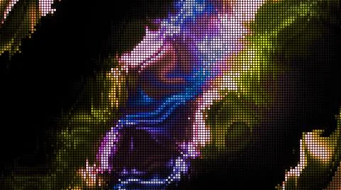 Colorful background with effect of rain-blurred glass. Motion. Blurry animation Stock Illustration