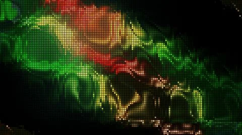 Colorful background with effect of rain-blurred glass. Motion. Blurry animation 스톡 일러스트