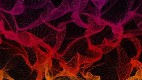 Colorful background of flowing fabric. Smooth and soft. Stock Illustration