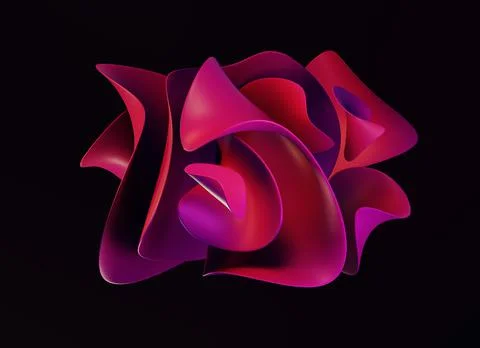 Colorful background with Fluid gradient shapes composition 3d render Stock Illustration