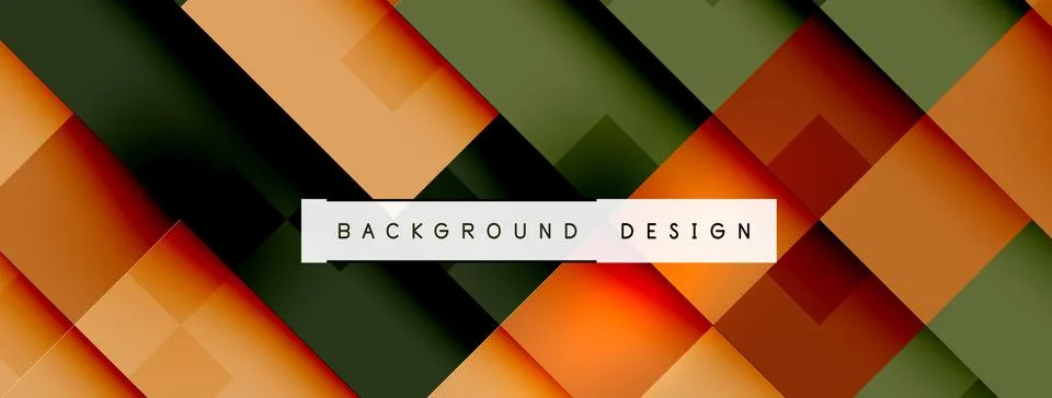 A colorful background with a geometric pattern of squares Stock Illustration
