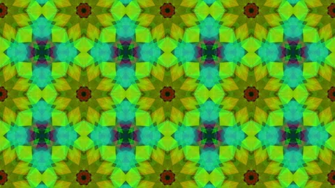 Colorful background kaleidoscope patterns. Abstract animated background. 3d rend Video stock 96725041