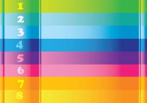 Colorful background layout with numbers vector illustration Stock Illustration