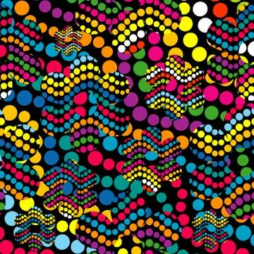 Colorful background made of dotes Illustrazione stock
