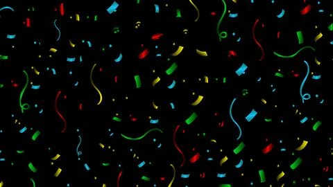 A colorful background with many different colored streamers Stock Illustration