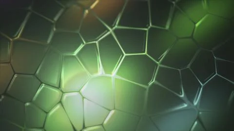 Colorful background with moving bubbles on surface. Motion. Moving pattern in Illustrazione stock