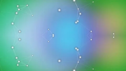 Colorful Background with Moving White Dots. Stock Footage 329499644
