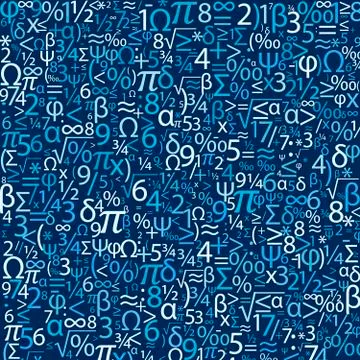 Colorful background with numbers, vector 스톡 일러스트