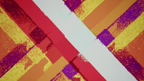 A colorful background with orange and white stripes and gold glitter Stock Footage 312762888
