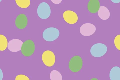 Colorful background of painted Easter eggs. Easter eggs on a pink backgroun.. 스톡 일러스트