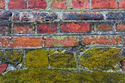 Colorful background pattern of old wall Foto stock