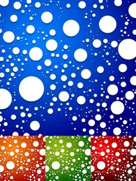 Colorful background with random, scattered circles. Abstract dotted, speckled Illustrazione stock