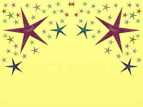 Colorful background with small asterisks colored background with small pat... Stock Photos
