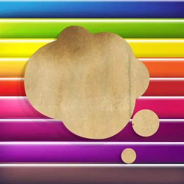 Colorful background with speech bubble Stock Illustration