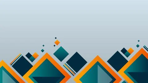 A colorful background with squares and triangles Illustrazione stock