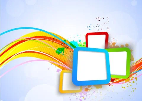 Colorful background with squares Illustrazione stock