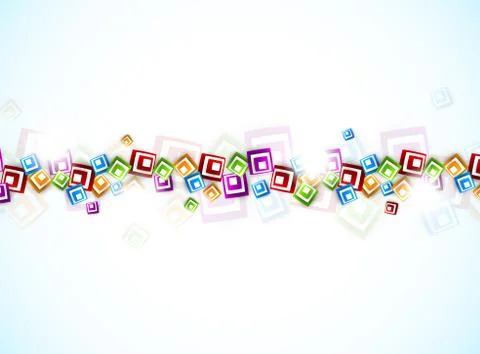 Colorful background with squares Stock Illustration