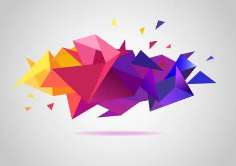 Colorful background of triangles Иллюстрация